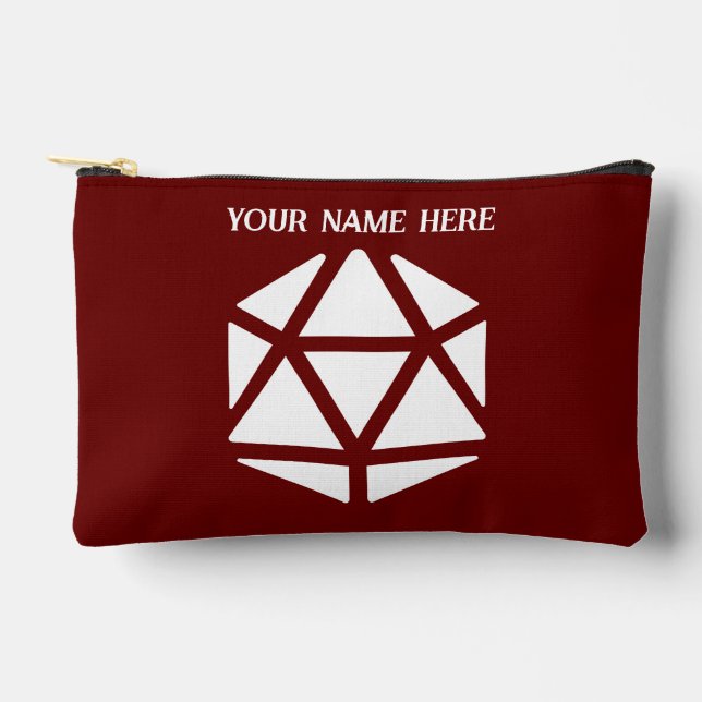 Critical Strike Dice Acc Zip Pouch (small) (Front)