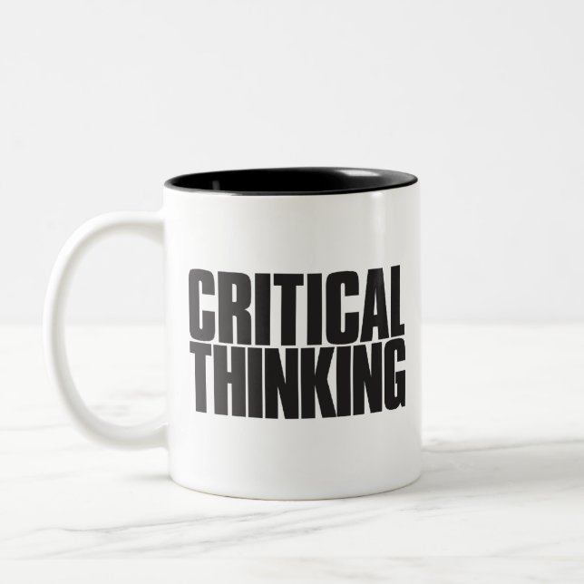 'Critical Thinking' Mug (Left)