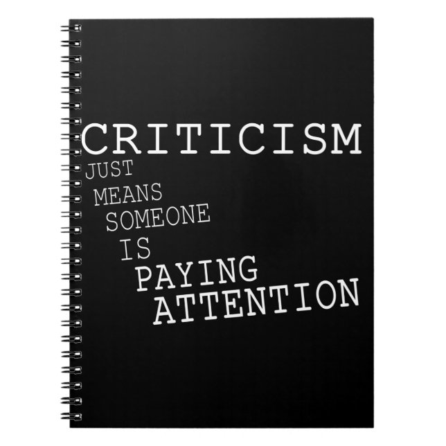 Criticism Notebook (Front)