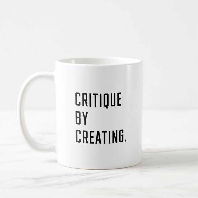 Critique By Creating Coffee Mug (Left)