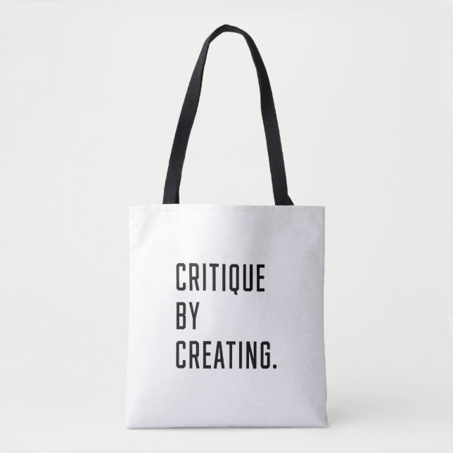Critique By Creating Tote Bag (Front)