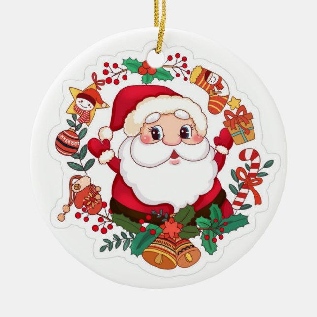 Critmas Home Decor  Ceramic Ornament (Front)