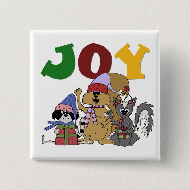 Critter Joy Tshirts and Gifts 15 Cm Square Badge (Front)