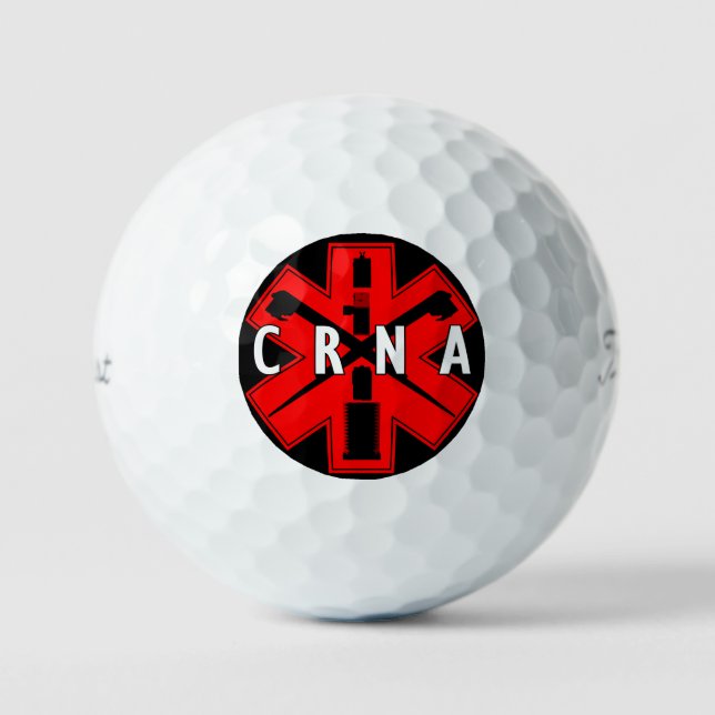 CRNA Anaesthesia Golf Ball (Front)