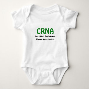 CRNA Certified Registered Nurse Anaesthetist Baby Bodysuit