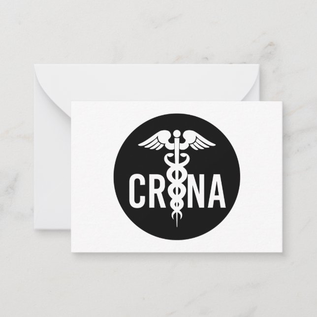 CRNA Certified Registered Nurse Anaesthetist Card (Front)