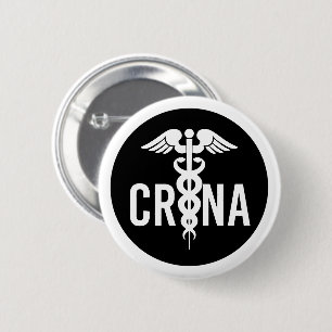 CRNA Certified Registered Nurse Anaesthetist Gift 6 Cm Round Badge