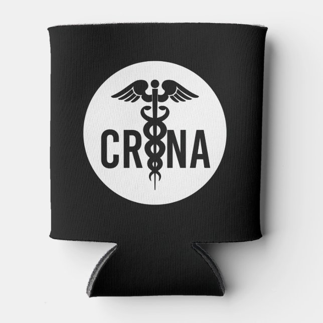 CRNA Certified Registered Nurse Anaesthetist Gifts Can Cooler (Front)