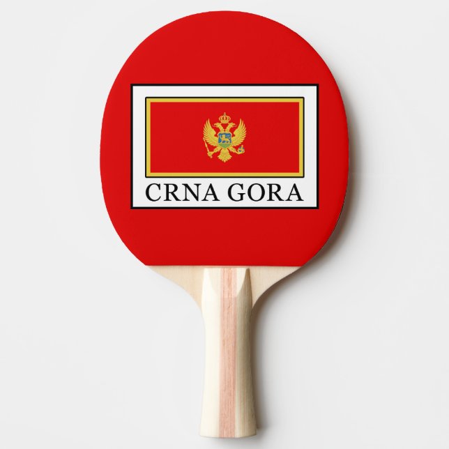 Crna Gora Ping Pong Paddle (Front)