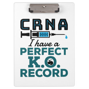 CRNA I Have A Perfect K.O. Record  Clipboard