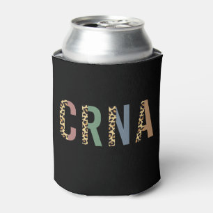 CRNA Nurse Anaesthetist Cheetah leopard print Can Cooler