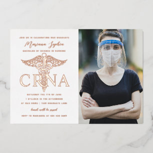 CRNA Nursing Graduation Photo Gold