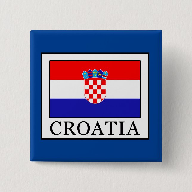 Croatia 15 Cm Square Badge (Front)