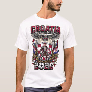 Croatia 2026 Personalised Football Fan T-Shirt