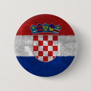 Croatia 6 Cm Round Badge