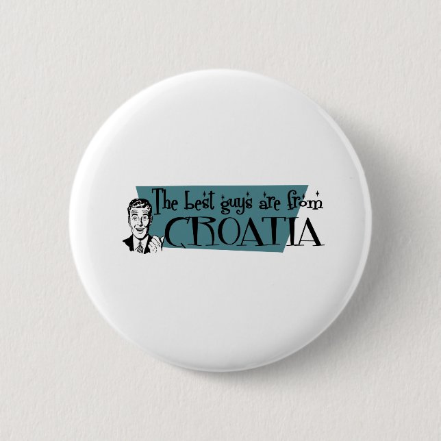 CROATIA 6 CM ROUND BADGE (Front)