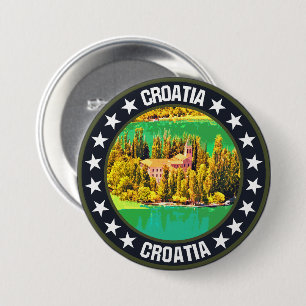 Croatia 7.5 cm round badge