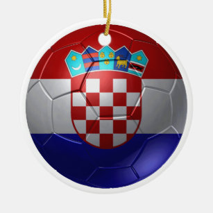 Croatia ball ceramic ornament