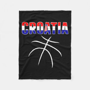 Croatia Basball Fans Jersey - Croatian Flag Sport Fleece Blanket