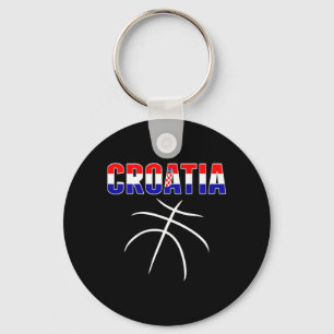 Croatia Basball Fans Jersey - Croatian Flag Sport Key Ring