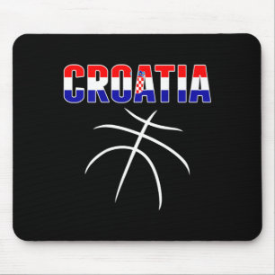 Croatia Basball Fans Jersey - Croatian Flag Sport Mouse Pad