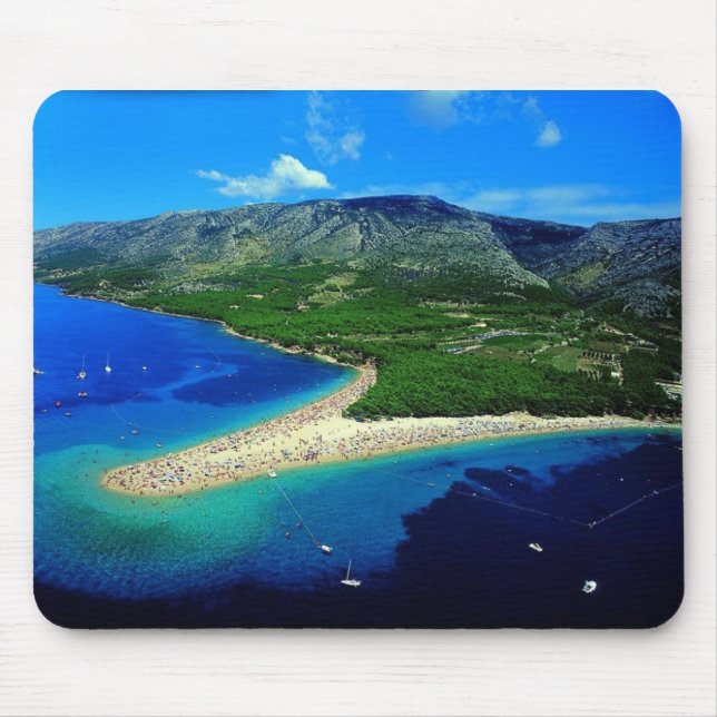 Croatia - beach zlatni rat mouse pad (Front)
