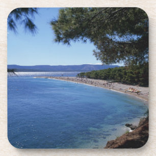 Croatia, Brac Island, Bol, Golden Cape Beach 2 Coaster