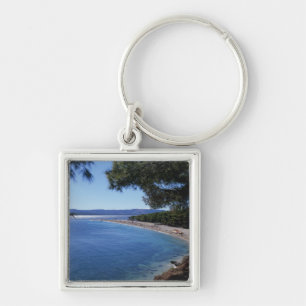 Croatia, Brac Island, Bol, Golden Cape Beach 2 Key Ring