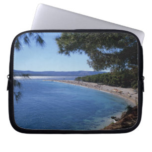 Croatia, Brac Island, Bol, Golden Cape Beach 2 Laptop Sleeve