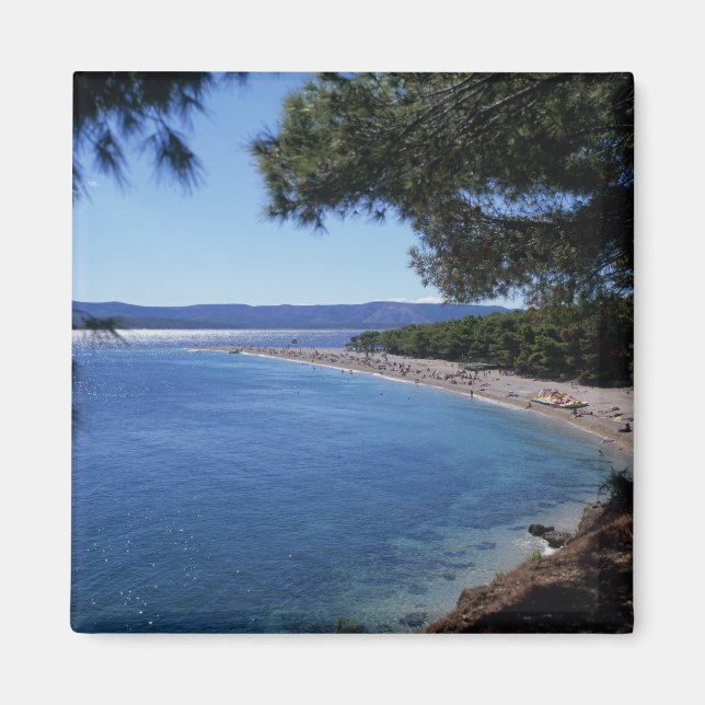 Croatia, Brac Island, Bol, Golden Cape Beach 2 Magnet (Front)