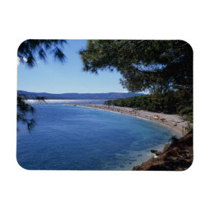 Croatia, Brac Island, Bol, Golden Cape Beach 2 Magnet