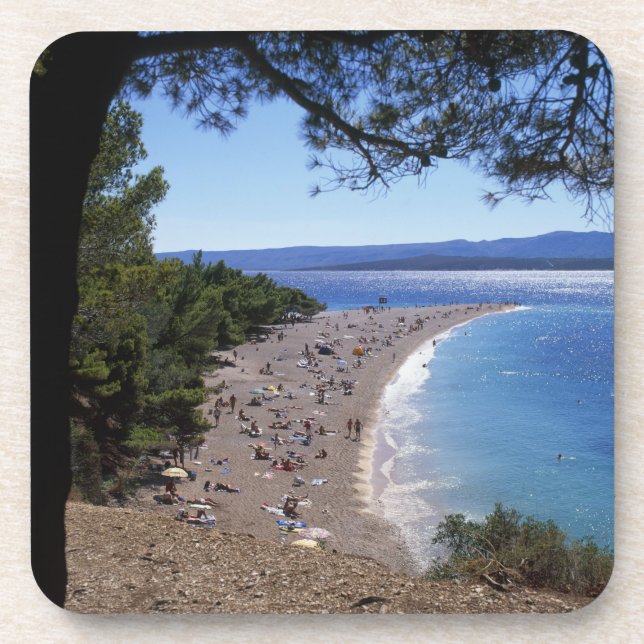 Croatia, Brac Island, Bol, Golden Cape Beach Coaster (Front)