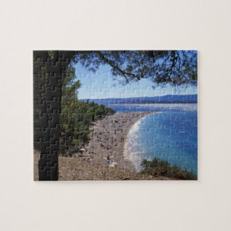 Croatia, Brac Island, Bol, Golden Cape Beach Jigsaw Puzzle