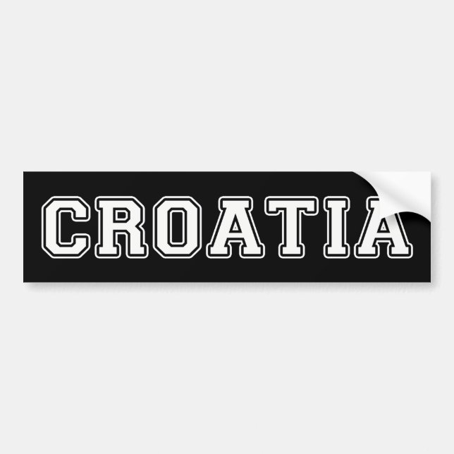 Croatia Bumper Sticker (Front)