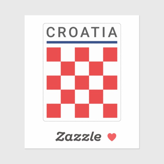 Croatia Checkerboard (Sheet)