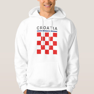 Croatia Checkerboard Hoodie