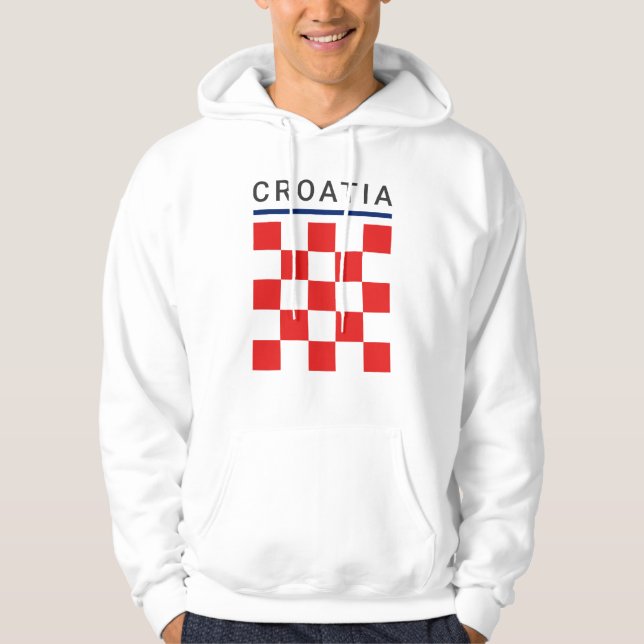 Croatia Checkerboard Hoodie (Front)