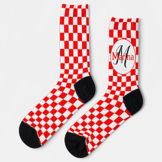 Croatia Chequered Monogram  Socks