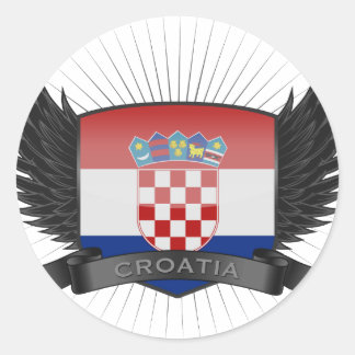 CROATIA CLASSIC ROUND STICKER