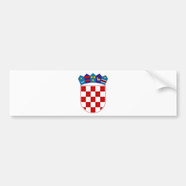 Croatia Coat of Arms Bumper Sticker (Front)