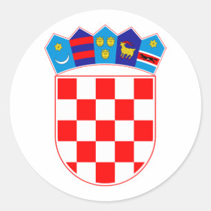 Croatia Coat Of Arms Classic Round Sticker