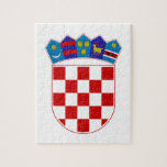 Croatia Coat of Arms Jigsaw Puzzle<br><div class="desc">Croatia, officially the Republic of Croatia, is a unitary democratic parliamentary republic at the crossroads of Central Europe,  Balkans, and the Mediterranean. Its capital andlargest city is Zagreb. The country is divided into 20 counties and the city of Zagreb. Croatia covers 56, 594 square kilometres (21, 851 square miles) and has diverse, mostly continental and Mediterranean climates. Croatia's Adriatic Sea coast contains more than a thousand islands....</div>