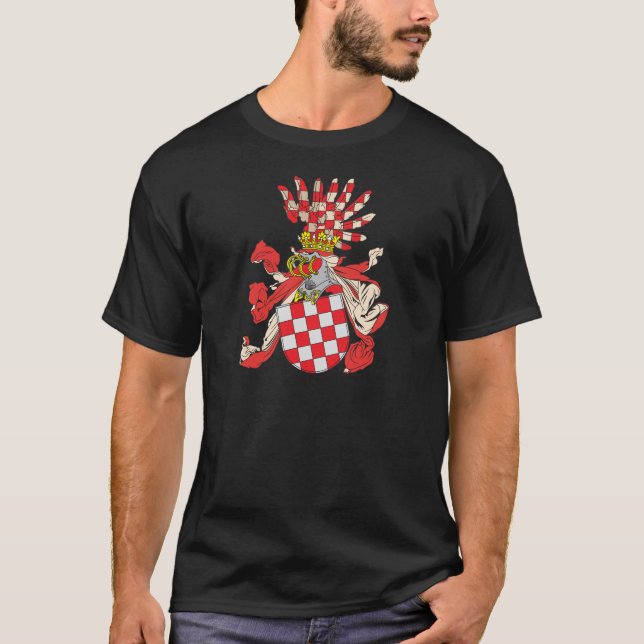 Croatia Coat of Arms (Nineteenth Century) T-Shirt (Front)
