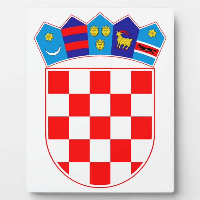 Croatia Coat Of Arms Plaque (Front)