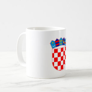 Croatia country coat arms symbol emblem flag coffee mug