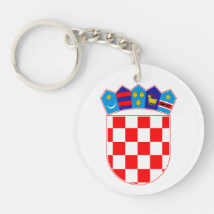 Croatia country coat arms symbol emblem flag key ring