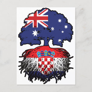 Croatia Croatian Australian Australia Tree Roots Postcard