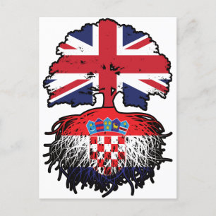 Croatia Croatian British UK United Kingdom Britain Postcard