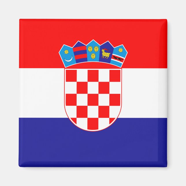Croatia (Croatian) Flag Magnet (Front)