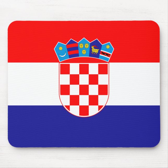 Croatia (Croatian) Flag Mouse Pad (Front)